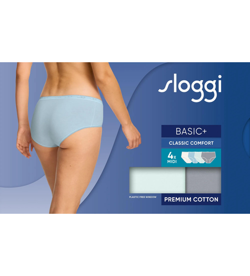 sloggi Basic+ Midi C4P Sea Blue-Light Combination - M031 10071781*M031