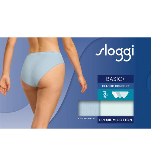 sloggi Basic+ Tai C3P Medium Grey Melange - M033 10222391*M033