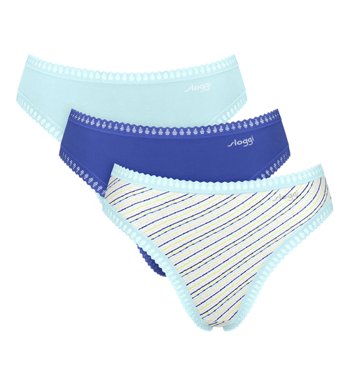 sloggi GO Crush High leg C3P Blue-Light Combination - M007 10219672*M007