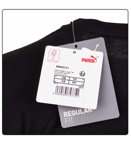 Puma koszulka ESS+ Metallic Logo Tee Puma Bla 848303 01 XS