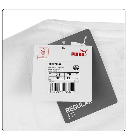 PUMA DÁMSKÉ TRIČKO ESS MALÉ LOGO TEE BÍLÉ 586776 52