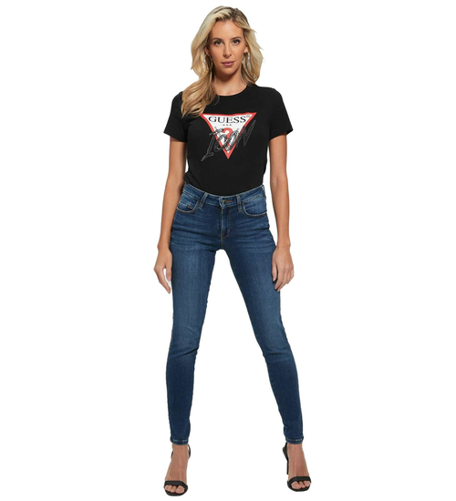 GUESS SS CN ICON TEE W2BI12I3Z13 JBLK L