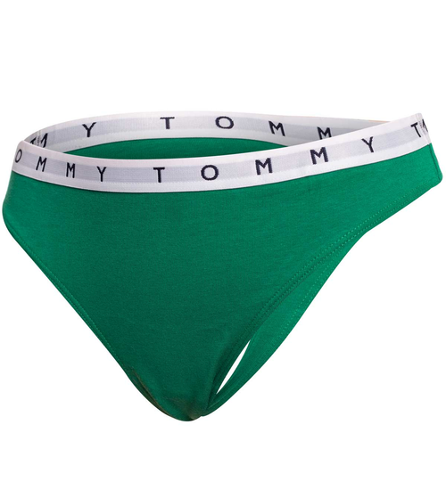TOMMY HILFIGER DÁMSKÁ TANGA 3P THONG ZELENÉ/RŮŽOVÉ/ČERNÉ UW0UW02521 0V3