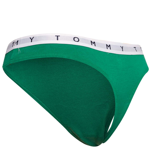TOMMY HILFIGER DÁMSKÁ TANGA 3P THONG ZELENÉ/RŮŽOVÉ/ČERNÉ UW0UW02521 0V3