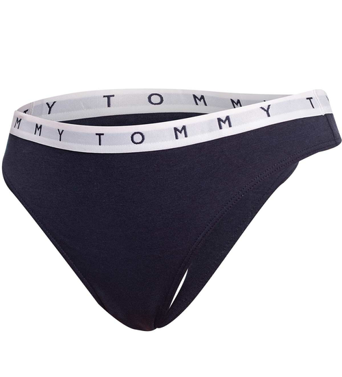 TOMMY HILFIGER DÁMSKÁ TANGA 3P THONG ZELENÉ/RŮŽOVÉ/ČERNÉ UW0UW02521 0V3