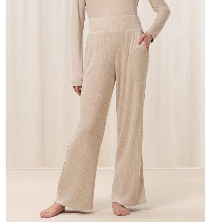 Triumph Donna Thermal MyWear Wide Leg Trousers, Trousers, LIGHT GREY MELANGE, 42