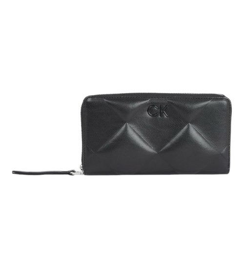Calvin Klein QUILT LARGE ZIP AROUND WALLET K60K611782 BEH