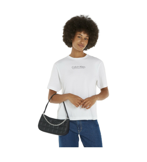 Calvin Klein SQUARE QUILT CHAIN ELONGATED BAG K60K612017 BEH