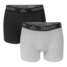 Kappa bokserki męskie 2 pak czarny/szary melanż 710947 15-4101M XXL