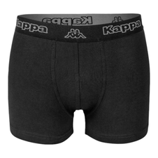 Kappa bokserki męskie 2 pak czarny/szary melanż 710947 15-4101M XXL