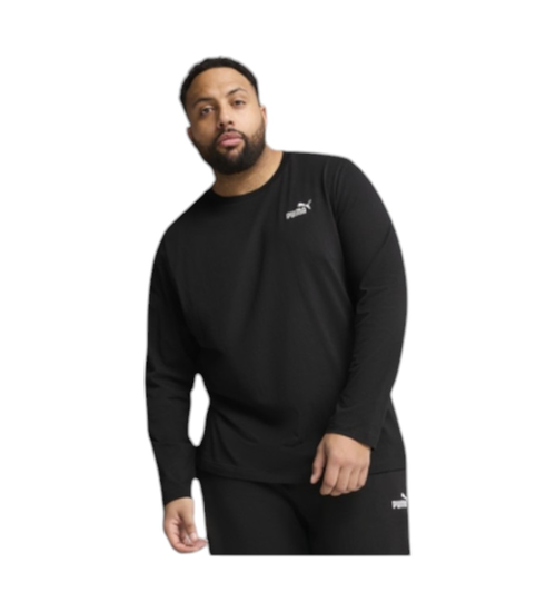 Puma ESS No. 1 Logo Longsleeve Tee PUMA Blac 682546 01 S - Velikost: M
