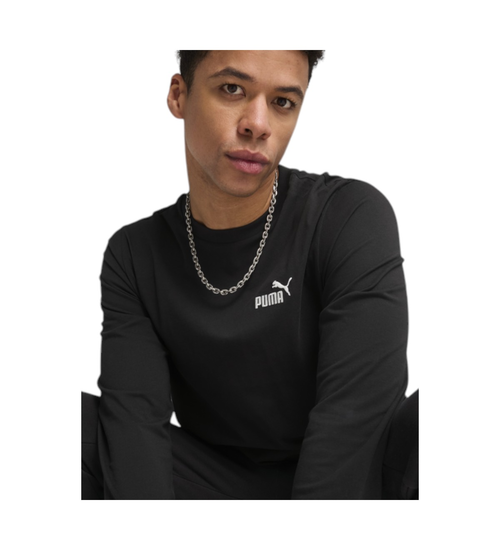 Puma ESS No. 1 Logo Longsleeve Tee PUMA Blac 682546 01 S